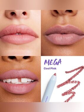 Kosas Hotliner Hyaluronic Acid Contouring Lip Liner Color Mega COOL PINK NIB